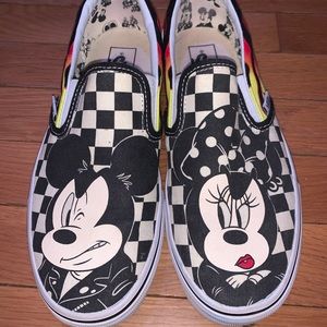 Vans Mickey and Minnie Mouse Slip ons